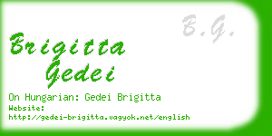 brigitta gedei business card